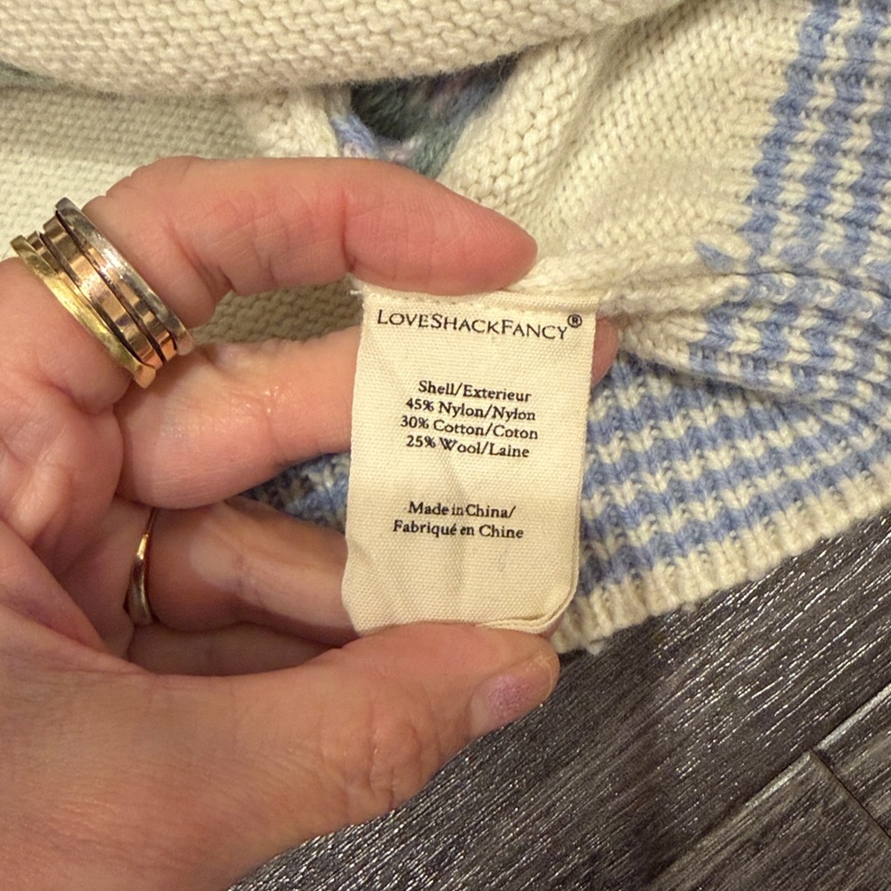 LoveShackFancy Dolana Crop Pullover Sweater - Picture 14 of 14